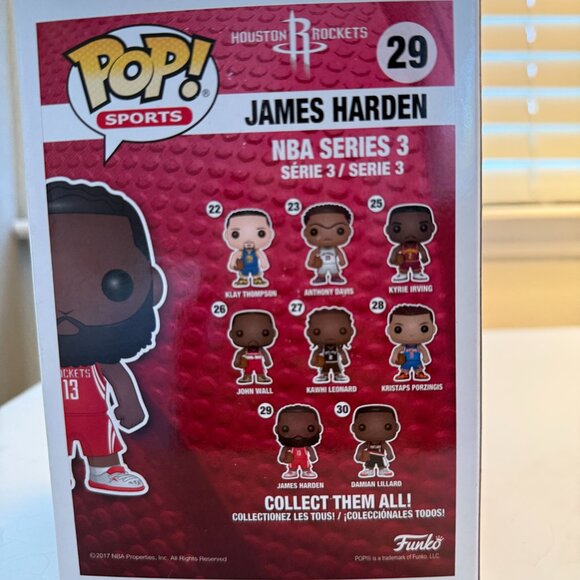 Funko POP! NBA: James Harden #29 – Rockets #13 - Picture 2 of 2